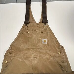 Carhartt Brown Bib Overalls